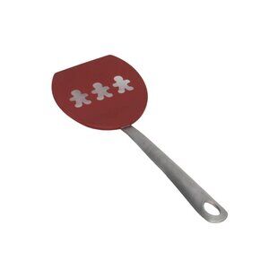 Crate and Barrel Oversized Spatula Gingerbread Cutouts Stainless Steel Handle